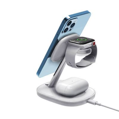 kwaliteit  Mobile Phone 15w 4 in 1 Magnetic Wireless Charger Holder for Iphone Apple Watch Airpods 4 in 1 Wireless Charging fabriek