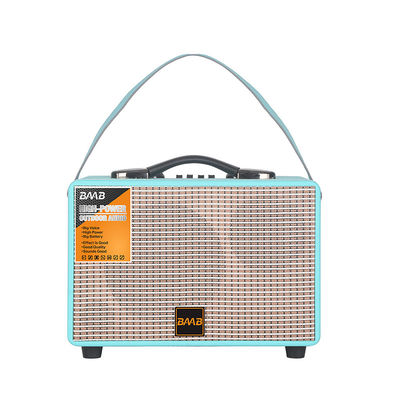 kwaliteit  Wooden loudspeaker aux. new 2023 carbon woofer speaker bluetooth party player guitar player PORTABLE smart wireless blue battery Jbl fabriek