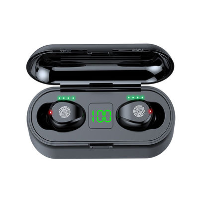 kwaliteit  Wholesale Wireless Earphone Comfortable Wearing F9 TWS 5.0 Earphone LED Display Charging Touch Control Radio Earbuds 2000mAh Box Earbuds fabriek